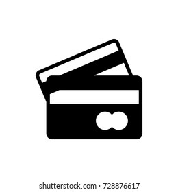 bank card icon vector isolated on white background