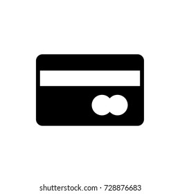 bank card icon vector isolated on white background