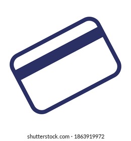 bank card line icon, outline vector illustration.