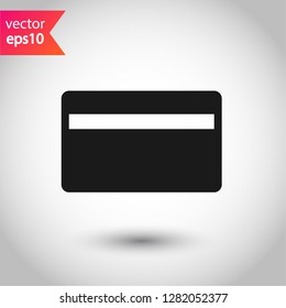 Bank card outline icon design. Credit card icon. Credit card line icon. Credit card vector sign. EPS 10 flat symbol. 