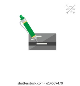 Bank Card and Pen Icon