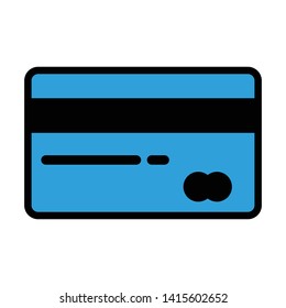 Bank card vector icon. filled flat sign for mobile concept and web design. Plastic credit card simple glyph icon. Payment method - Credit card sign icon. Debit card symbol. - Vector