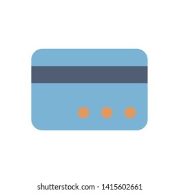 Bank card vector icon. filled flat sign for mobile concept and web design. Plastic credit card simple glyph icon. Payment method - Credit card sign icon. Debit card symbol. - Vector