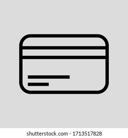 bank card vector icon flat simple