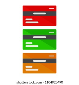 Bank cards, vector illustration EPS 10.