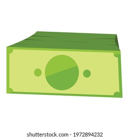 Bank cash dollar wallet icon. Cartoon of Bank cash dollar wallet vector icon for web design isolated on white background