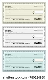 BANK CHECK BLANK