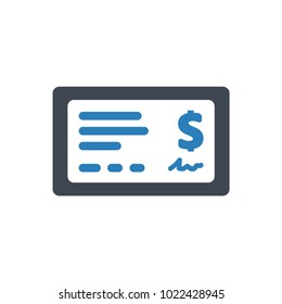 Bank Check Icon