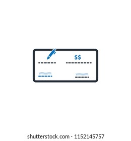 Bank Check Icon