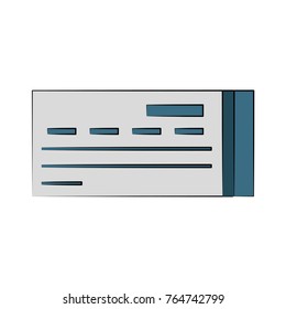 Bank check symbol