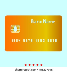 Bank cit card  icon .