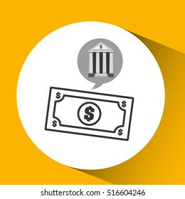 bank concept safe money icon vector illustration eps 10