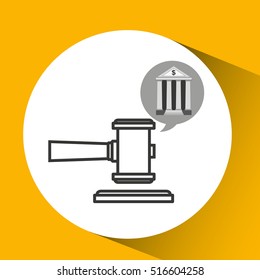 bank concept safe money justice icon vector illustration eps 10