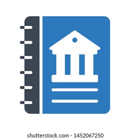 bank copy glyph colour vector icon
