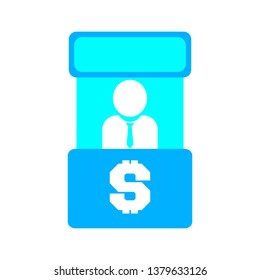 Bank counter icon