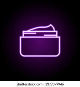 bank of cream neon icon. Elements of web set. Simple icon for websites, web design, mobile app, info graphics