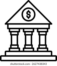 Bank Creative Vector Icon Design