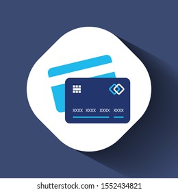 Bank Credit card front and back