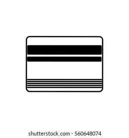 Bank credit card icon vector illustration graphic design