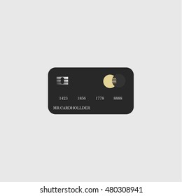 Bank Credit Card Icon.vector flat design