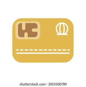 bank credit or debit card flat icon