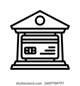 Bank Credit Line Vector Illustration On White Background.