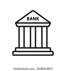 Icono de la taza del banco Plantillas de diseño de Vector gráfico de concepto simple y moderno