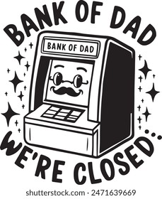Vektorillustration der Bank of Dad