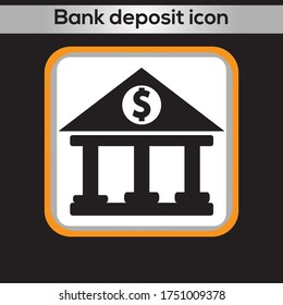 Depositensymbol. Vektorgrafik