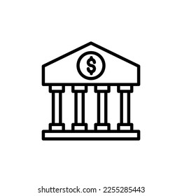 Icono de Depósito bancario en vector. Logotipo