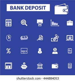 bank deposit icons