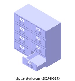 Bank deposit room icon isometric vector. People safe box. Office money