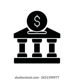Depósito bancario: Vector Icono que puede modificar o editar fácilmente

