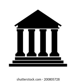 Bank design over white background, vector illustration