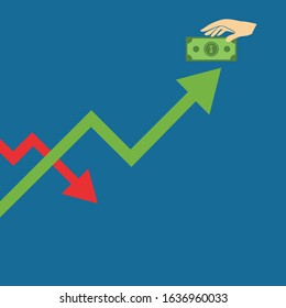 Bank development economics strategy. Commerce solutions for investments, analysis concept. Analysis of sales, statistic grow data, accounting infographic. Economic deposits flat isometric illustration