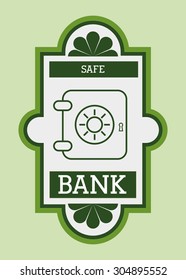 Bank digital design, vector illustration 10 eps graphic