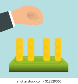 Bank digital design, vector illustration 10 eps graphic