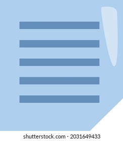 Bankdokument, Vektorgrafik, auf weißem Hintergrund.