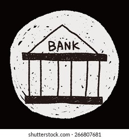 bank doodle drawing