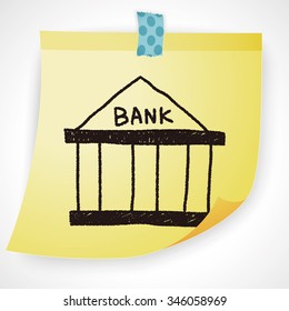 bank doodle drawing