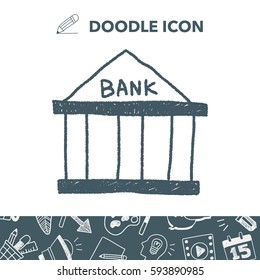 bank doodle drawing