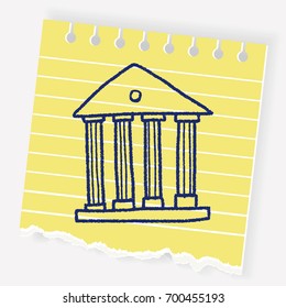 bank doodle drawing