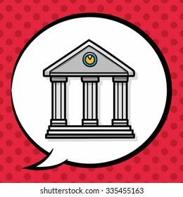 bank doodle, speech bubble