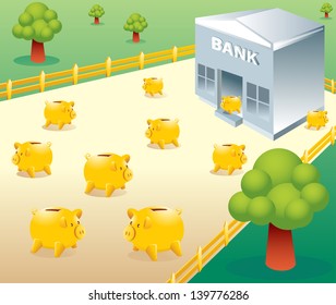 Bank farm