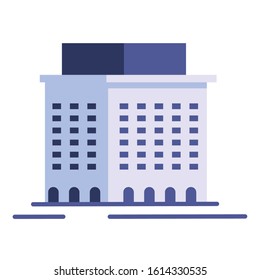 bank finance building in white background vector illustration design
