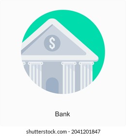 Bank or Finance Icon Concept
