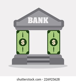 bank graphic design , vector illustration