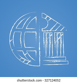 Bank icon. 