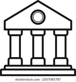 bank icon. building icon vector 