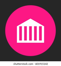 Bank icon. Building vector